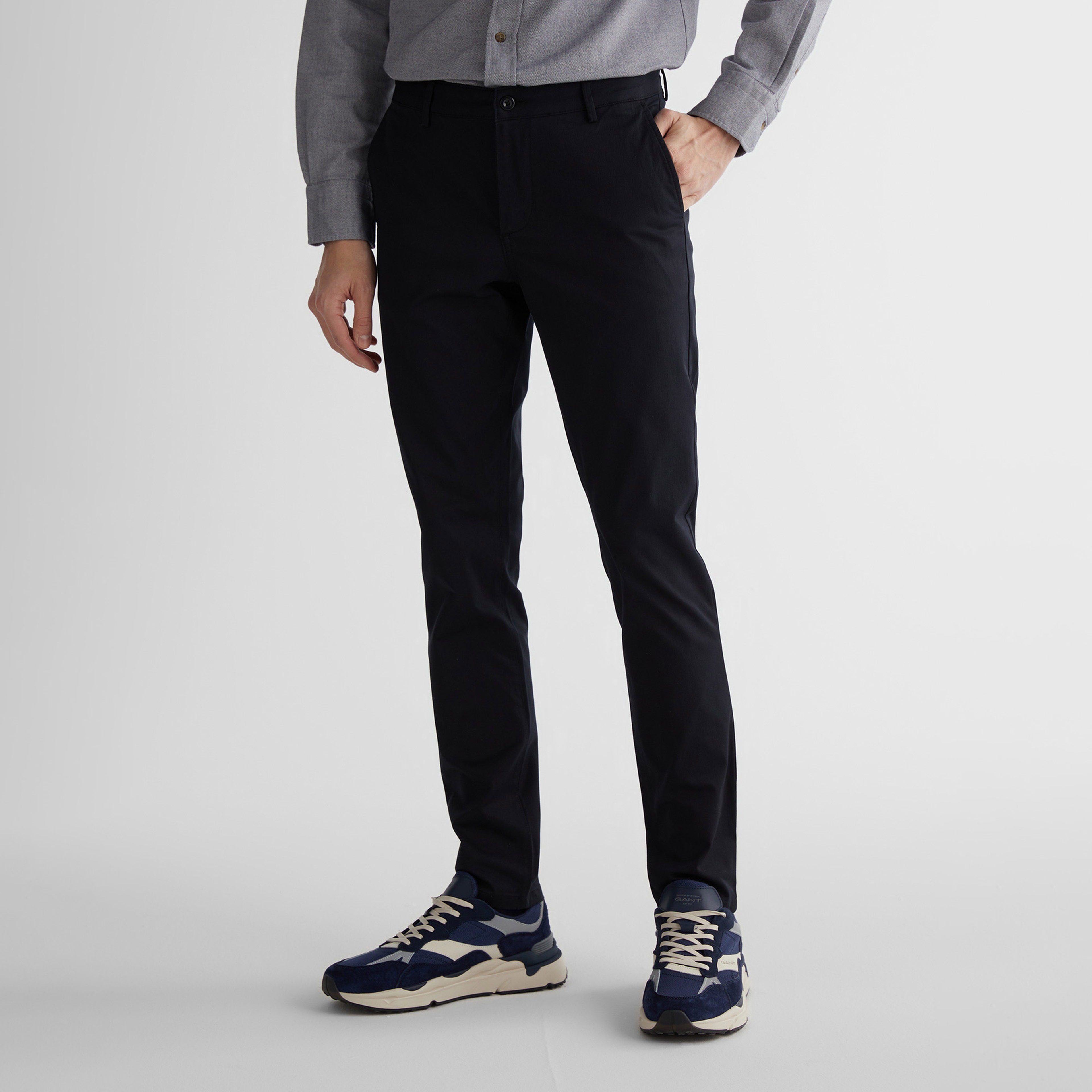 GANT Erkek Siyah Pantolon