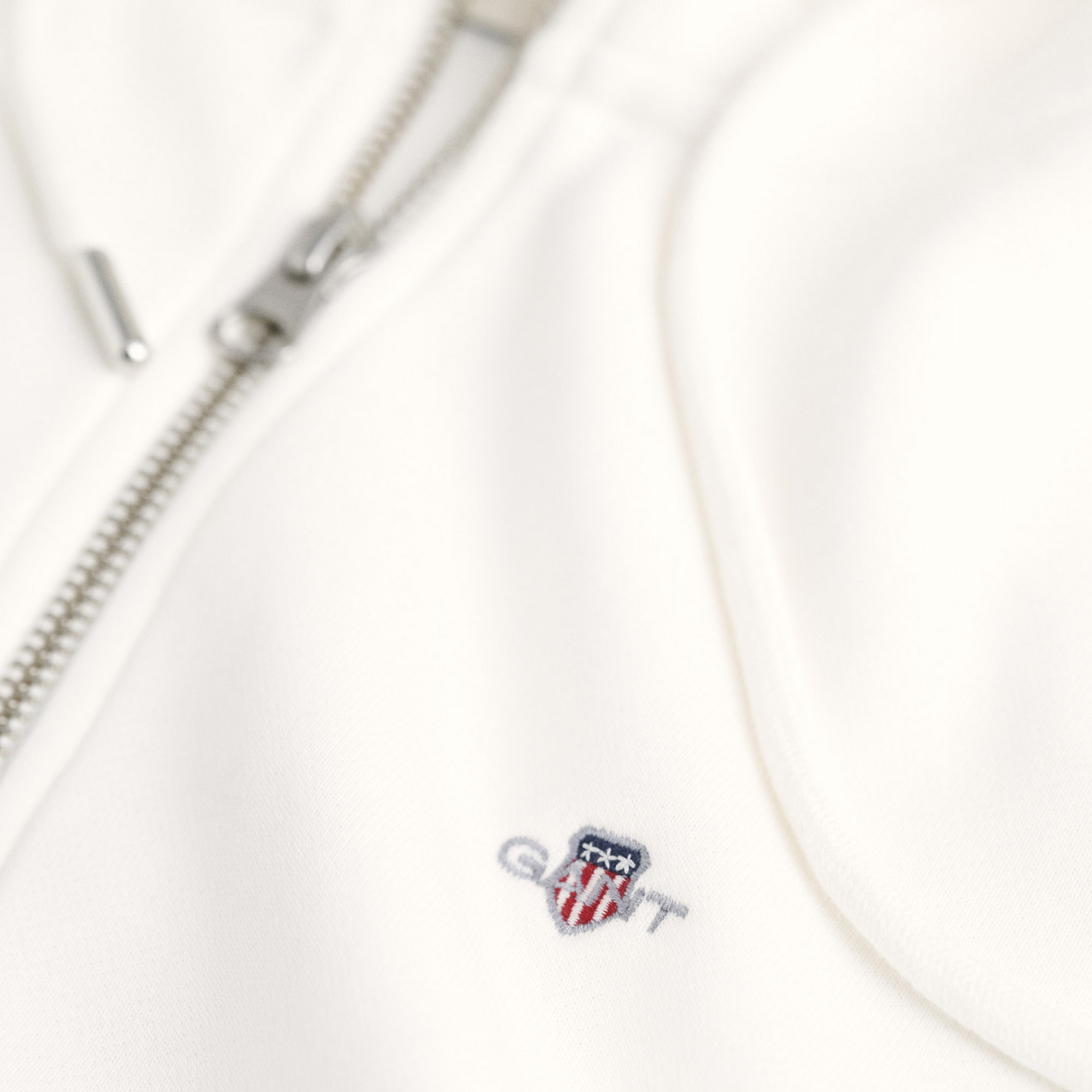 GANT Kadın Beyaz Relaxed Fit Kapüşonlu Sweatshirt