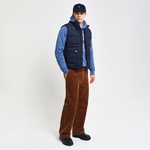 GANT Erkek Lacivert Regular Fit Dik Yaka Kapitone Yelek