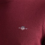 GANT Erkek Bordo Regular Fit Bisiklet Yaka Kazak