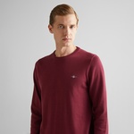 GANT Erkek Bordo Regular Fit Bisiklet Yaka Kazak