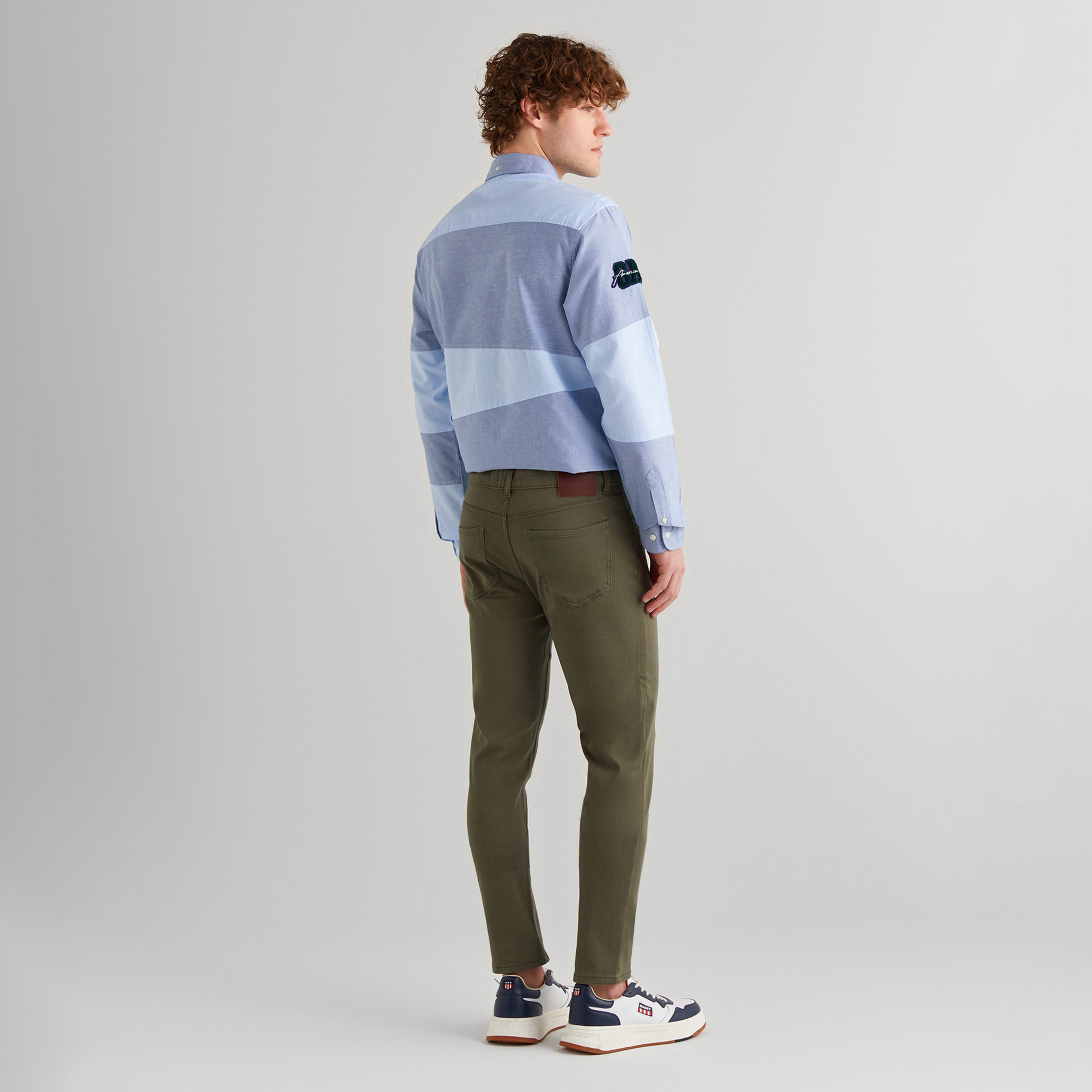 GANT Erkek Yeşil Slim Fit Pantolon