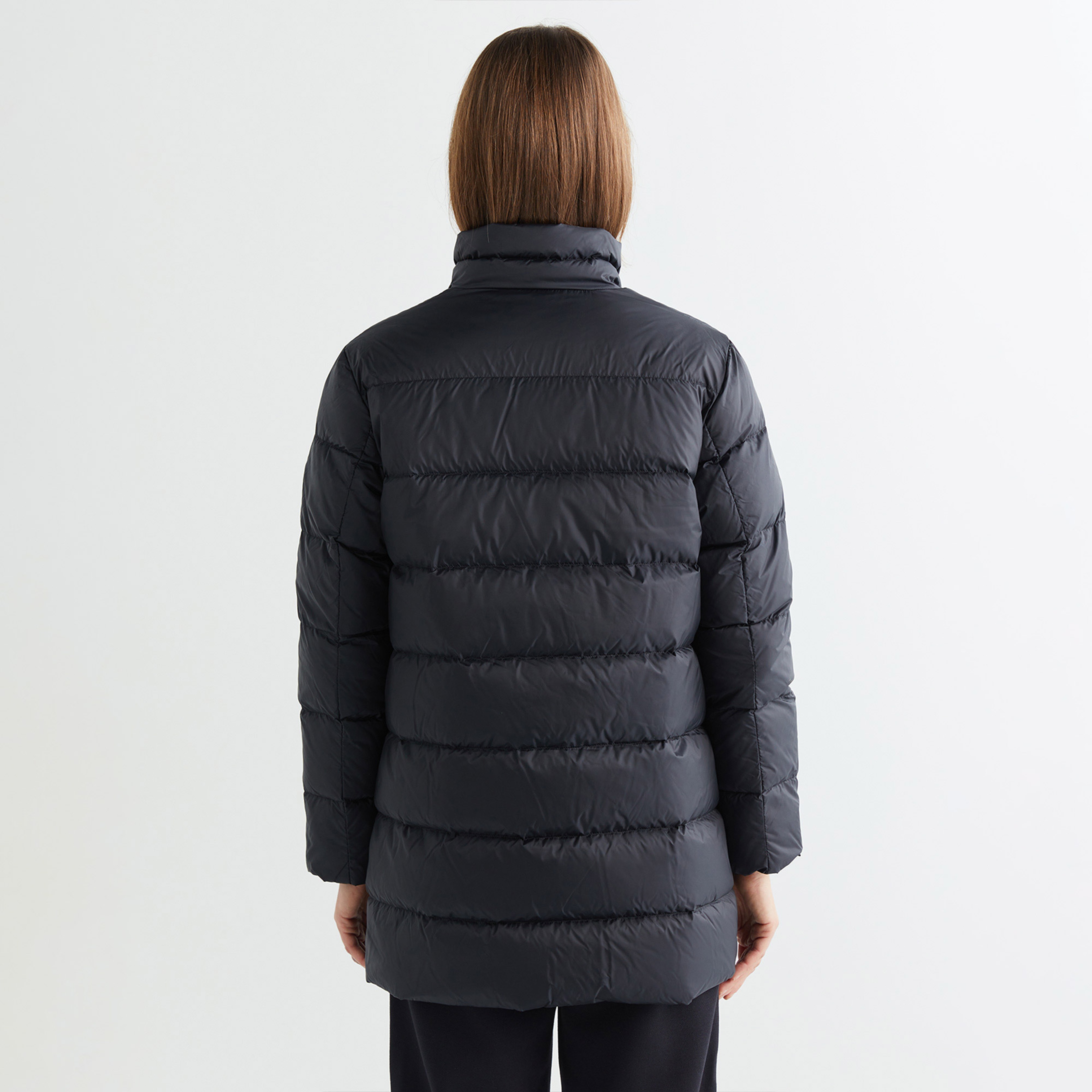 GANT Kadın Siyah Dik Yaka Kaz Tüyü Mont