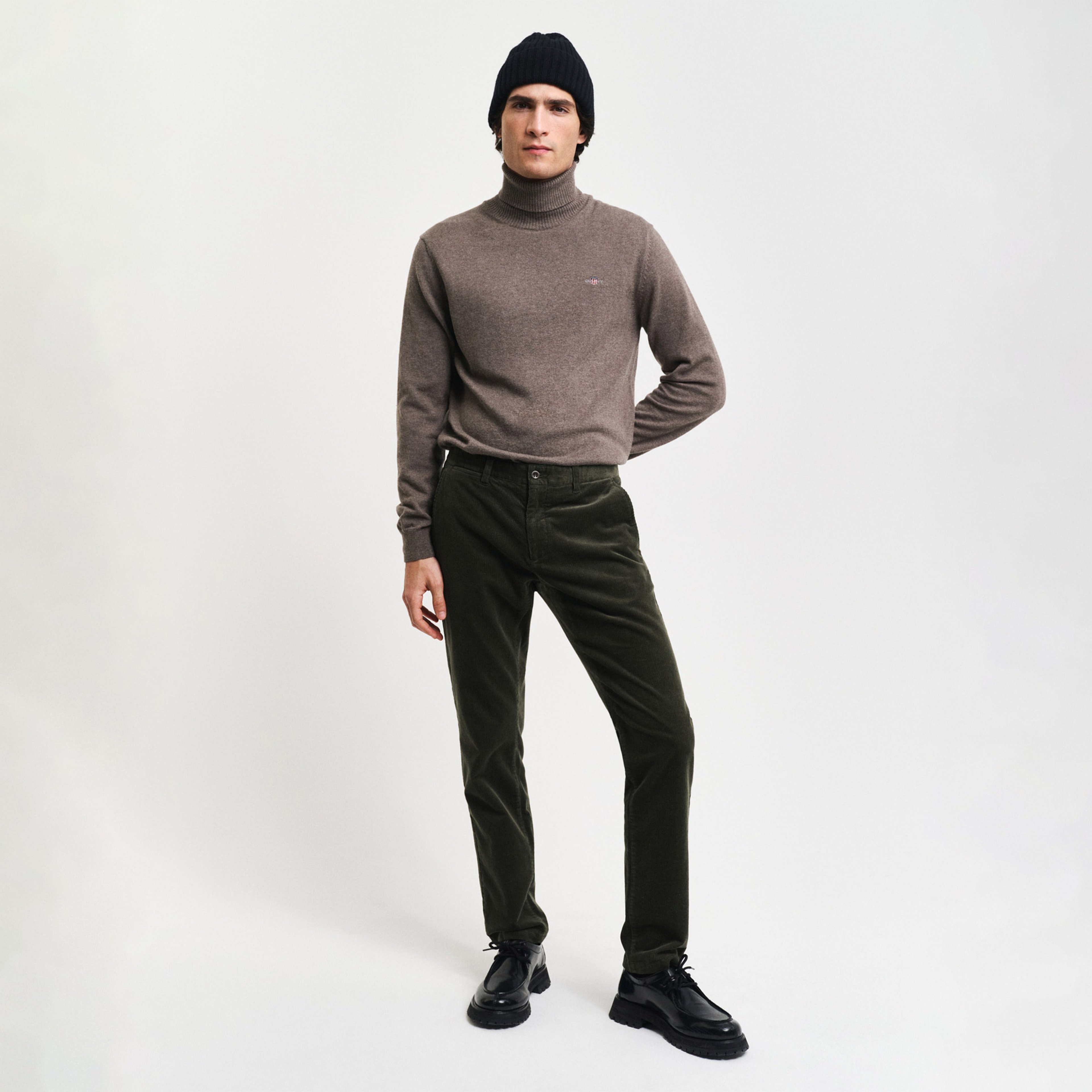 GANT Erkek Yeşil Slim Fit Pantolon