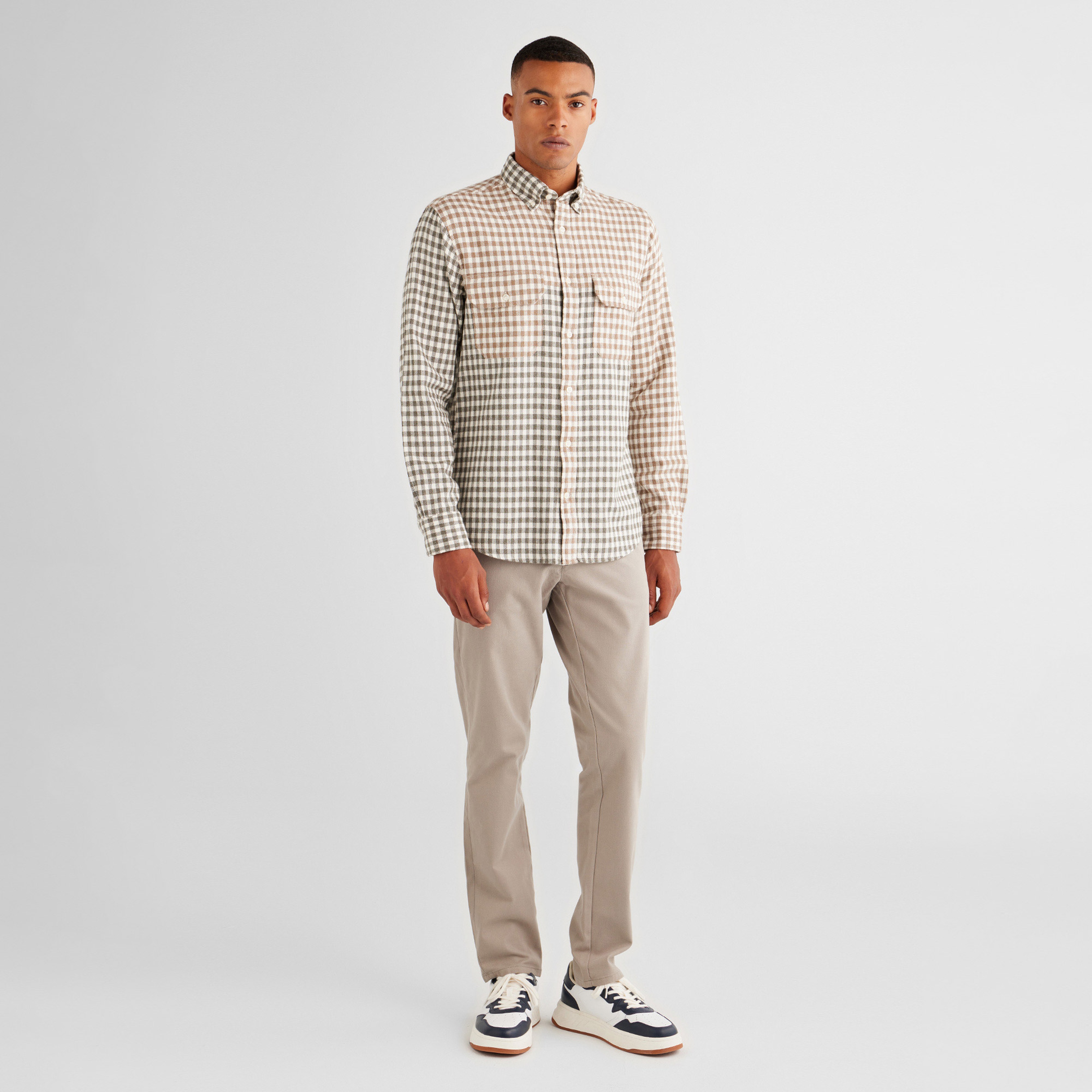 GANT Erkek Gri Slim Fit Pantolon