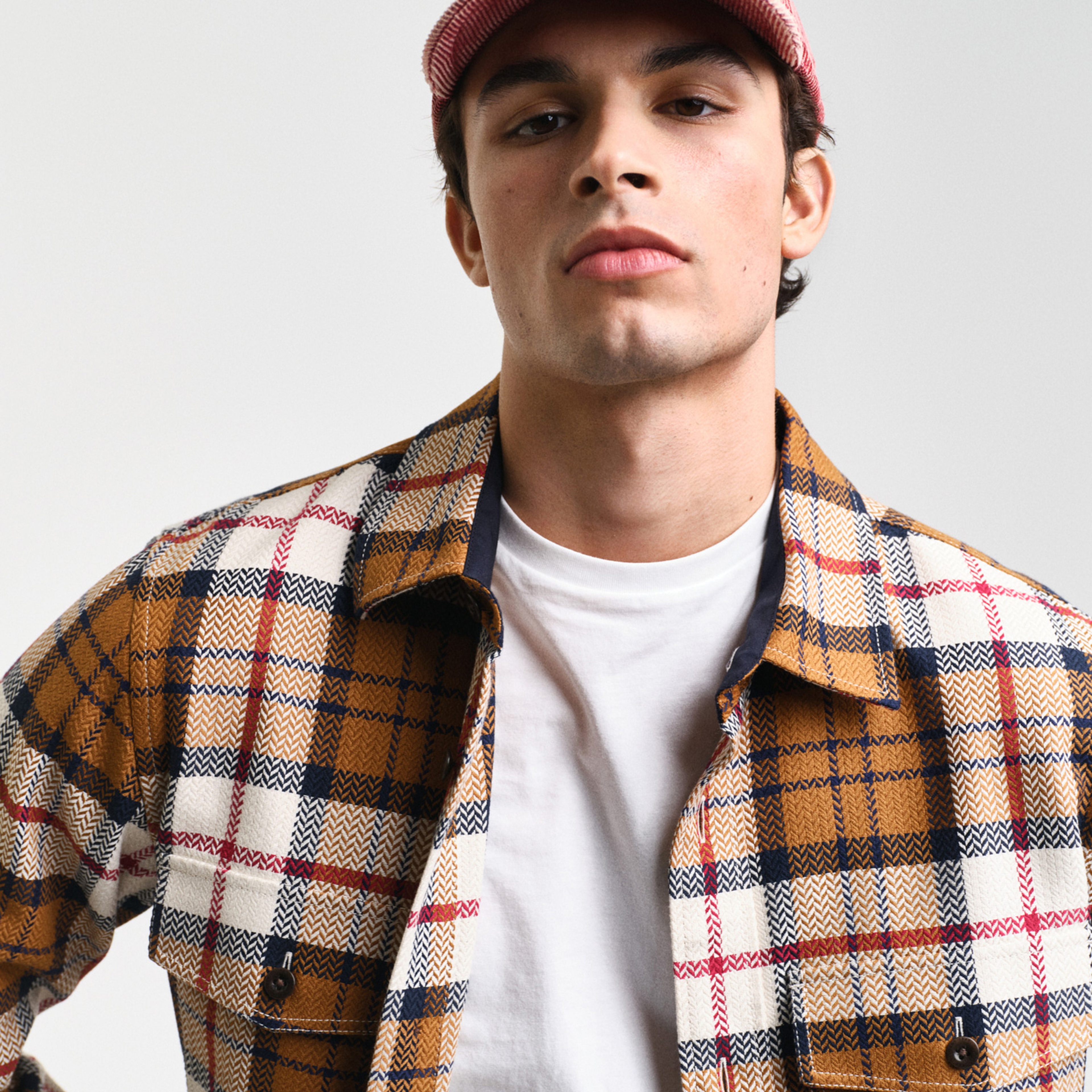 GANT Erkek Kahverengi Regular Fit Kareli Gömlek