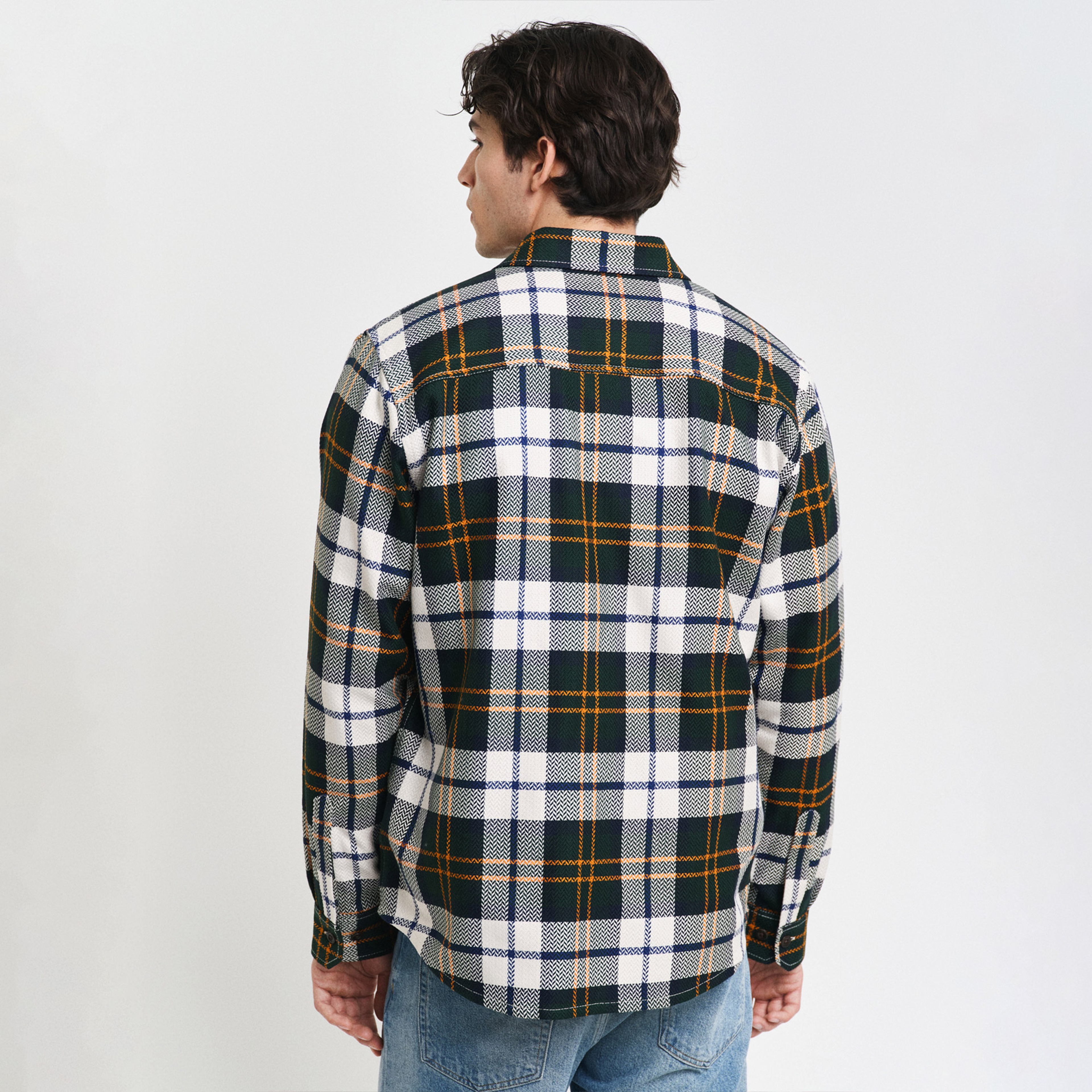 GANT Erkek Yeşil Regular Fit Kareli Gömlek