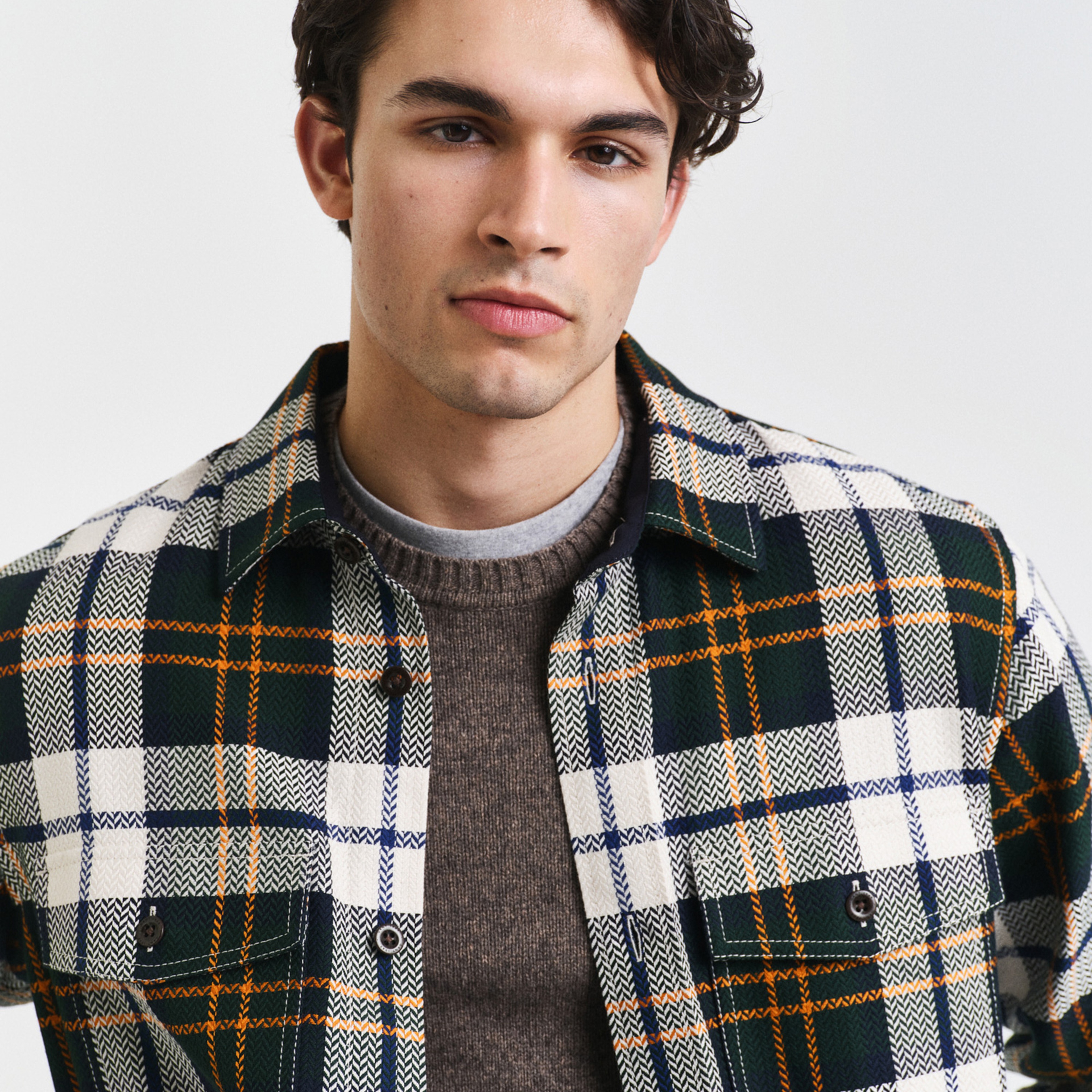 GANT Erkek Yeşil Regular Fit Kareli Gömlek