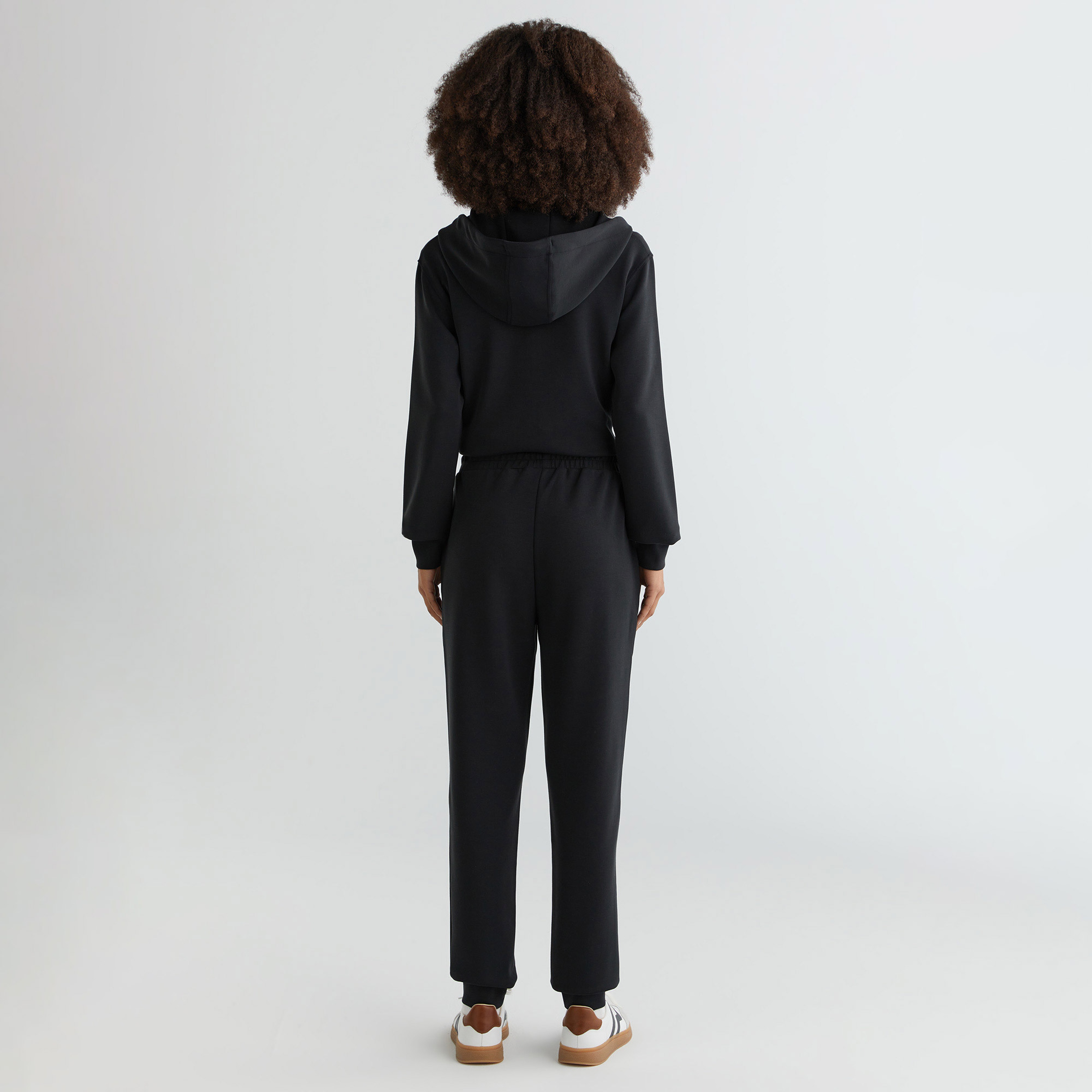 GANT Kadın Siyah Regular Fit Logolu Eşofman Altı