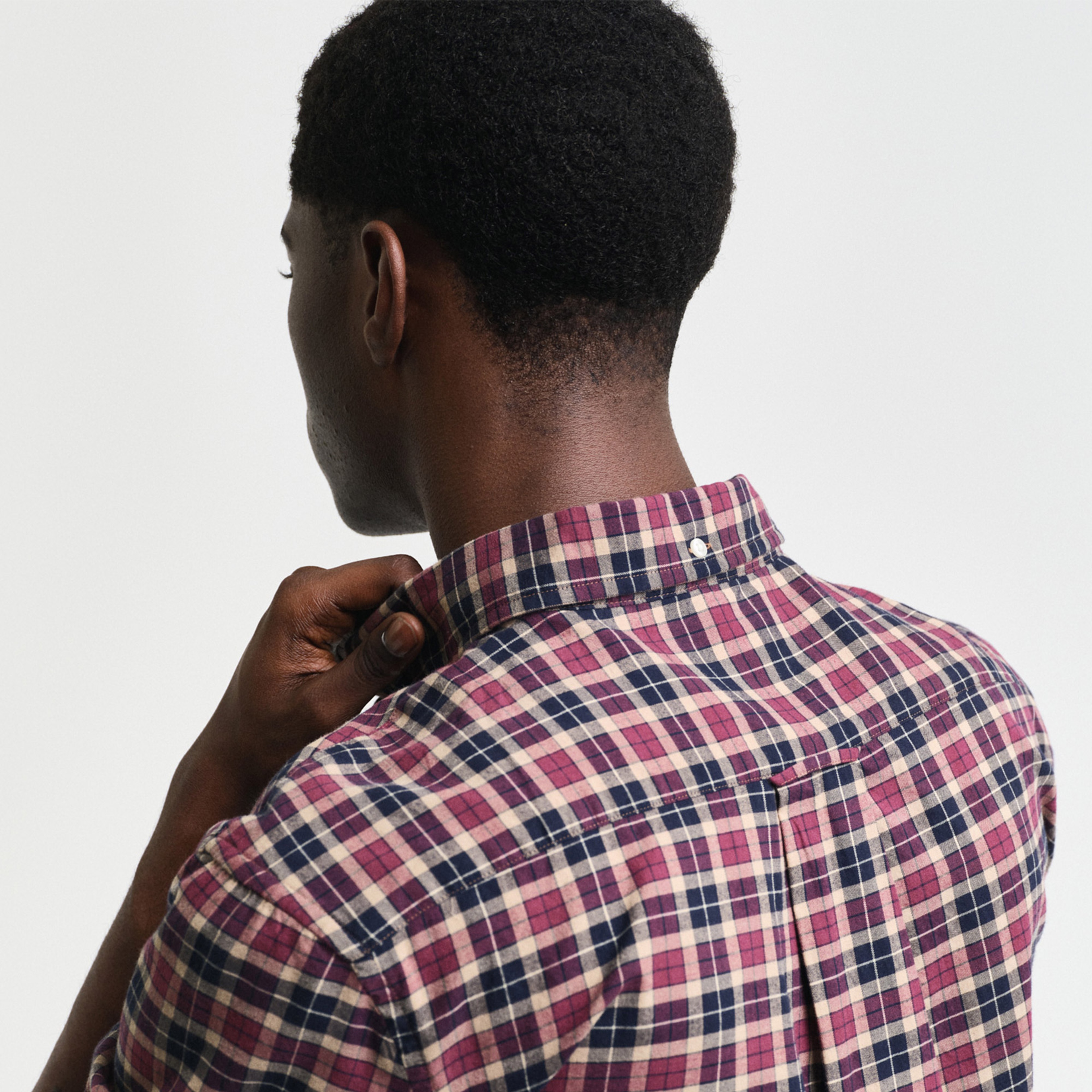 GANT Erkek Bordo Regular Fit Düğmeli Yaka Logolu Gömlek