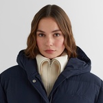 GANT Kadın Lacivert Kapüşonlu Kapitone Mont