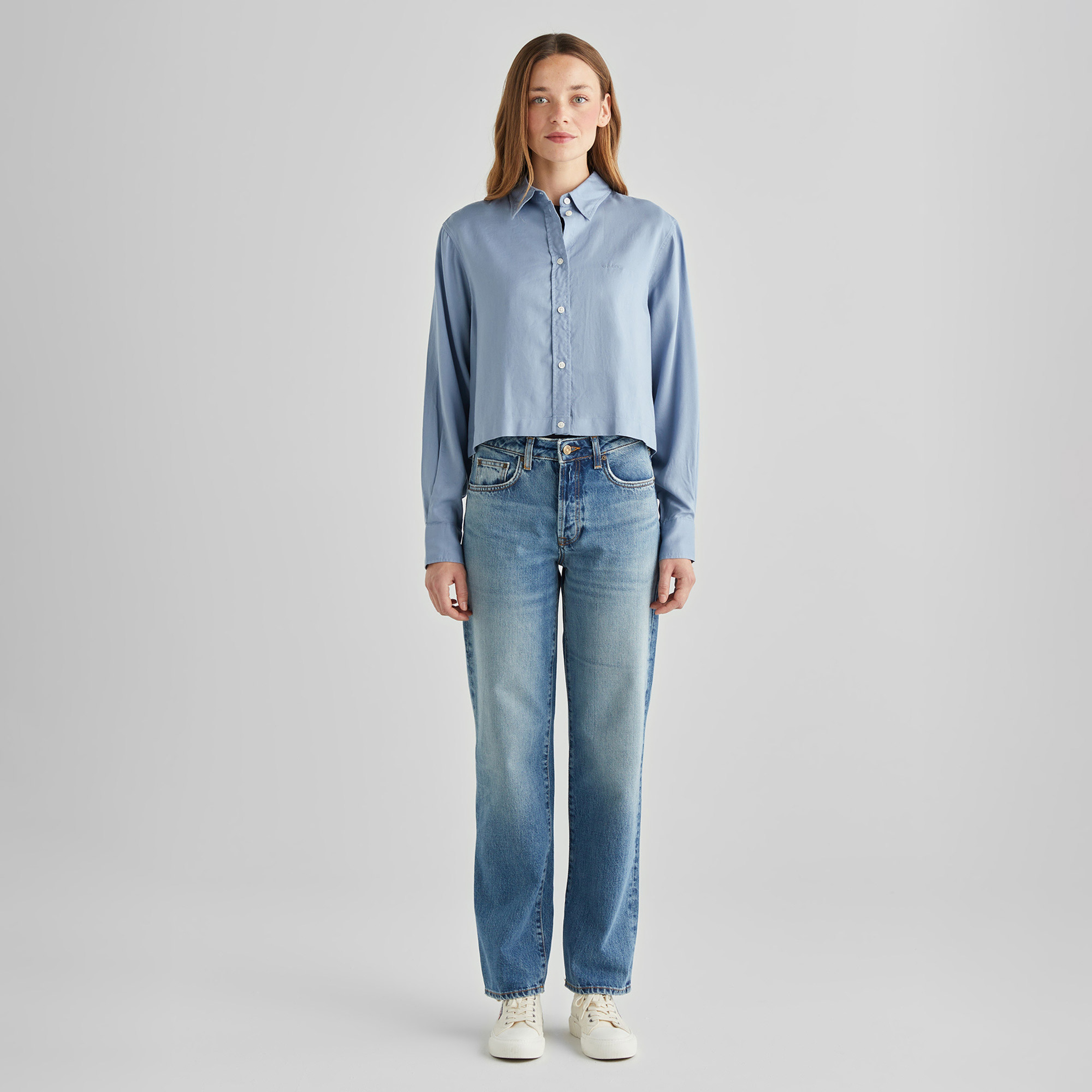 GANT Kadın Mavi Gömlek