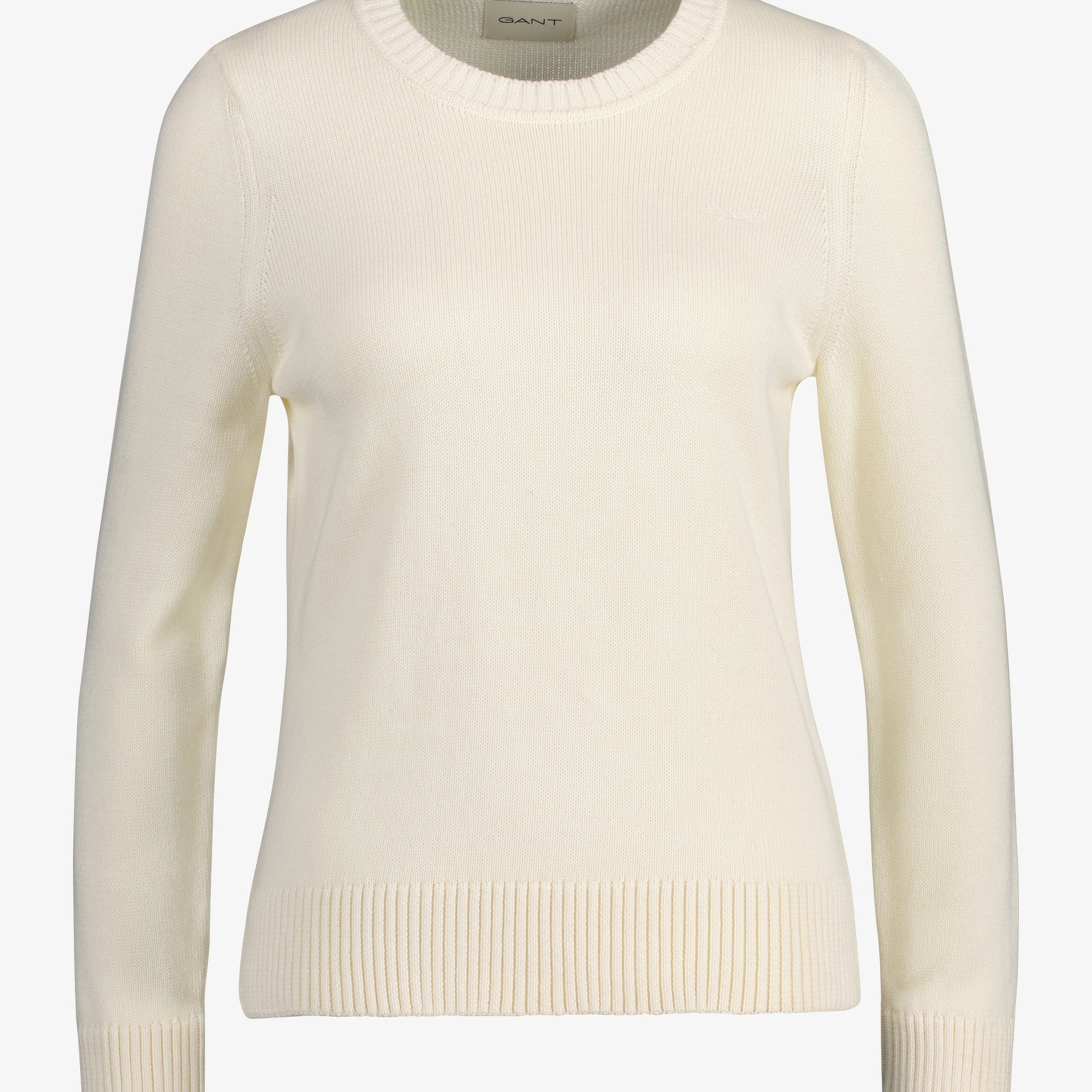 GANT Kadın Krem Regular Fit Bisiklet Yaka Kazak