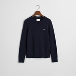 GANT Kadın Lacivert Regular Fit Bisiklet Yaka Kazak