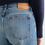 GANT Kadın Mavi Straight Fit Jean Pantolon