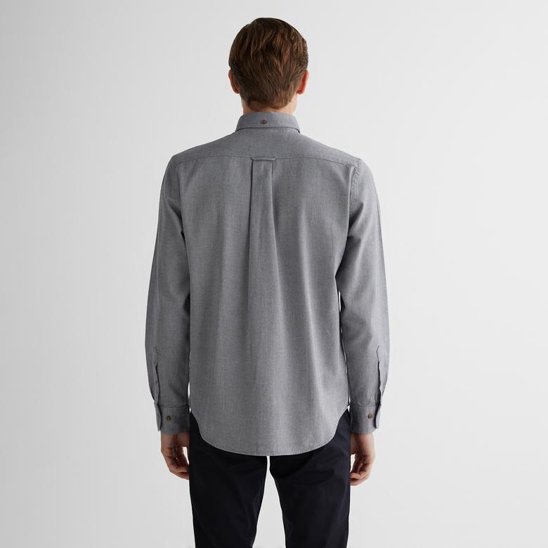 GANT Erkek Lacivert Regular Fit Düğmeli Yaka Gömlek