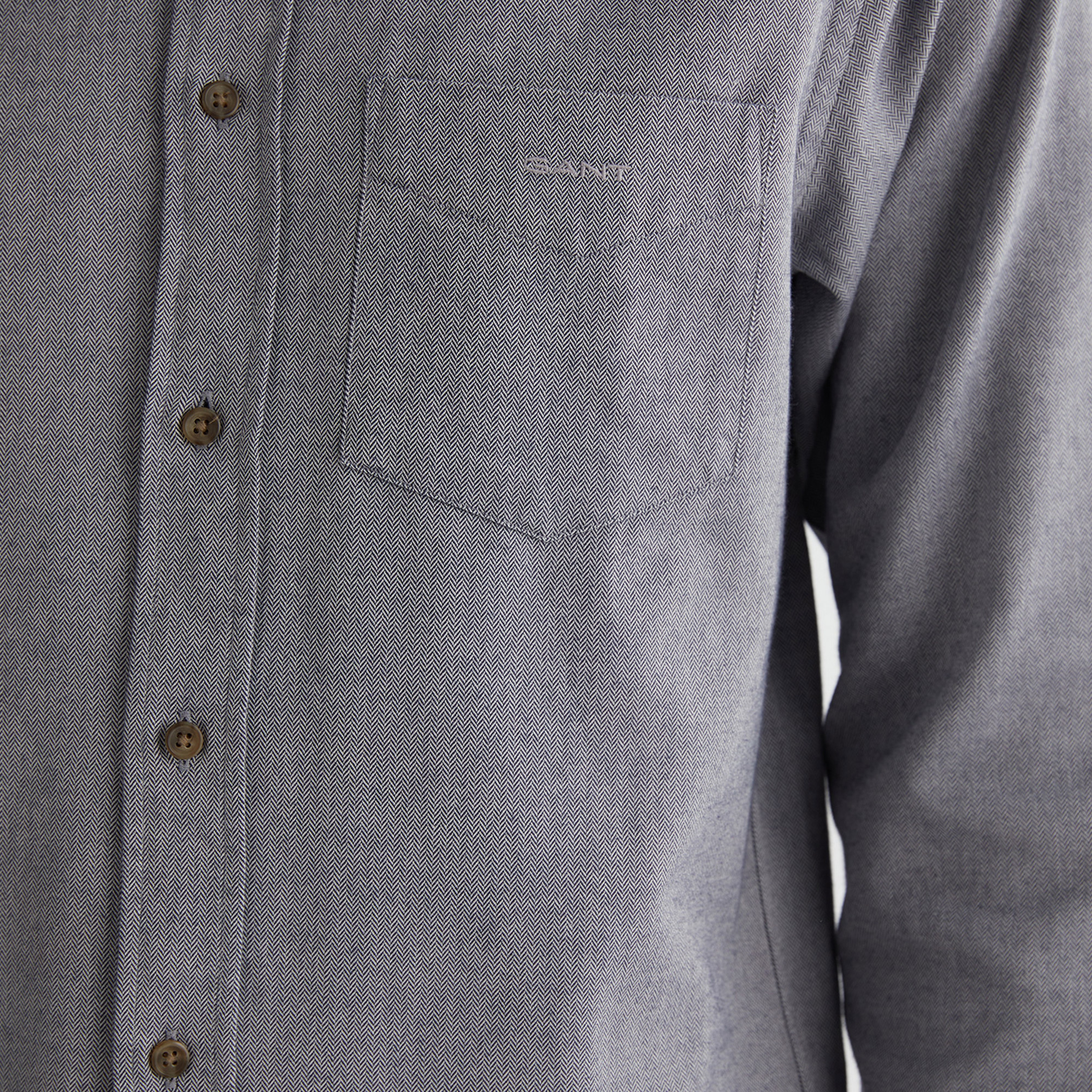 GANT Erkek Lacivert Regular Fit Düğmeli Yaka Gömlek