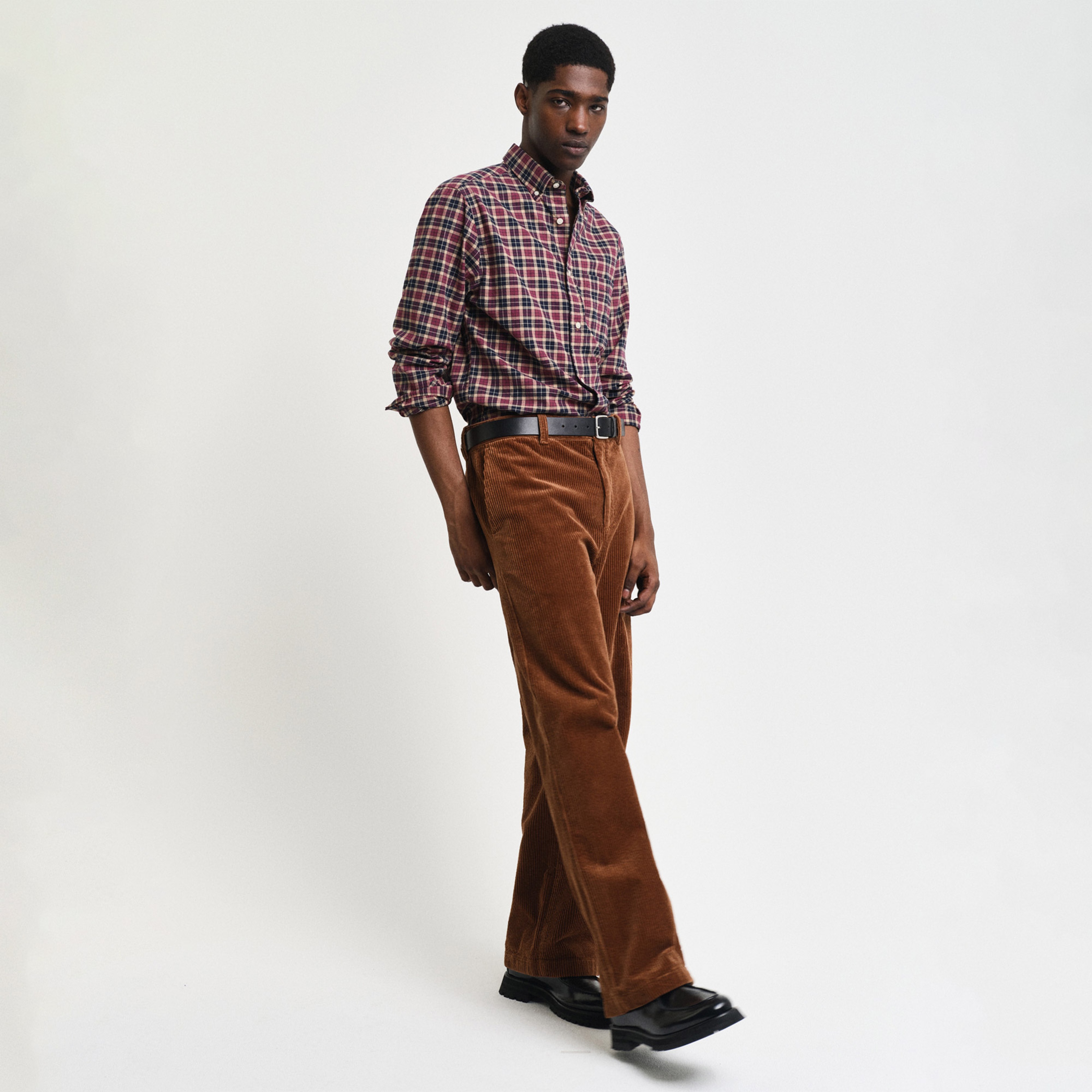GANT Erkek Bordo Regular Fit Düğmeli Yaka Logolu Gömlek