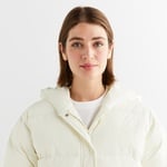 GANT Kadın Krem Kapüşonlu Kapitone Mont