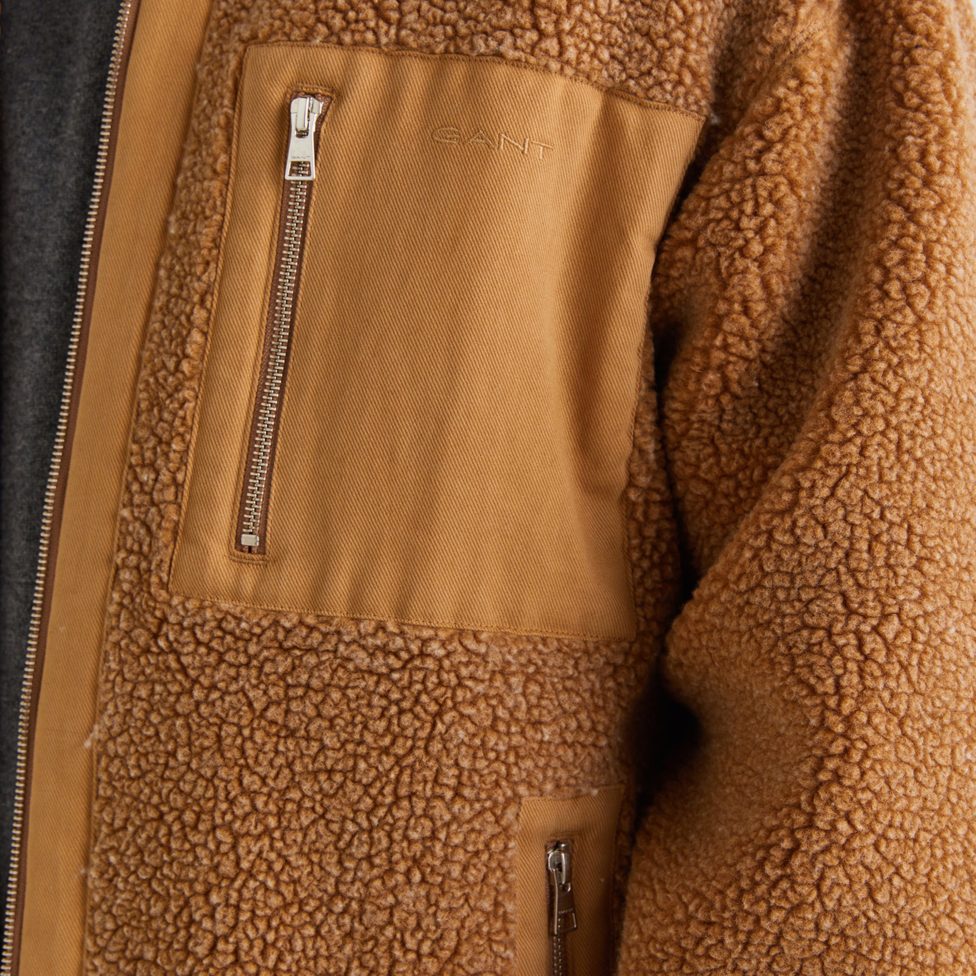 GANT Erkek Kahverengi Dik Yaka Mont