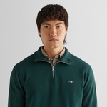 GANT Erkek Yeşil Regular Fit Yarım Fermuarlı Sweatshirt