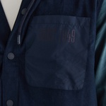 GANT Erkek Lacivert Oversize Fit Kapüşonlu Logolu Gömlek