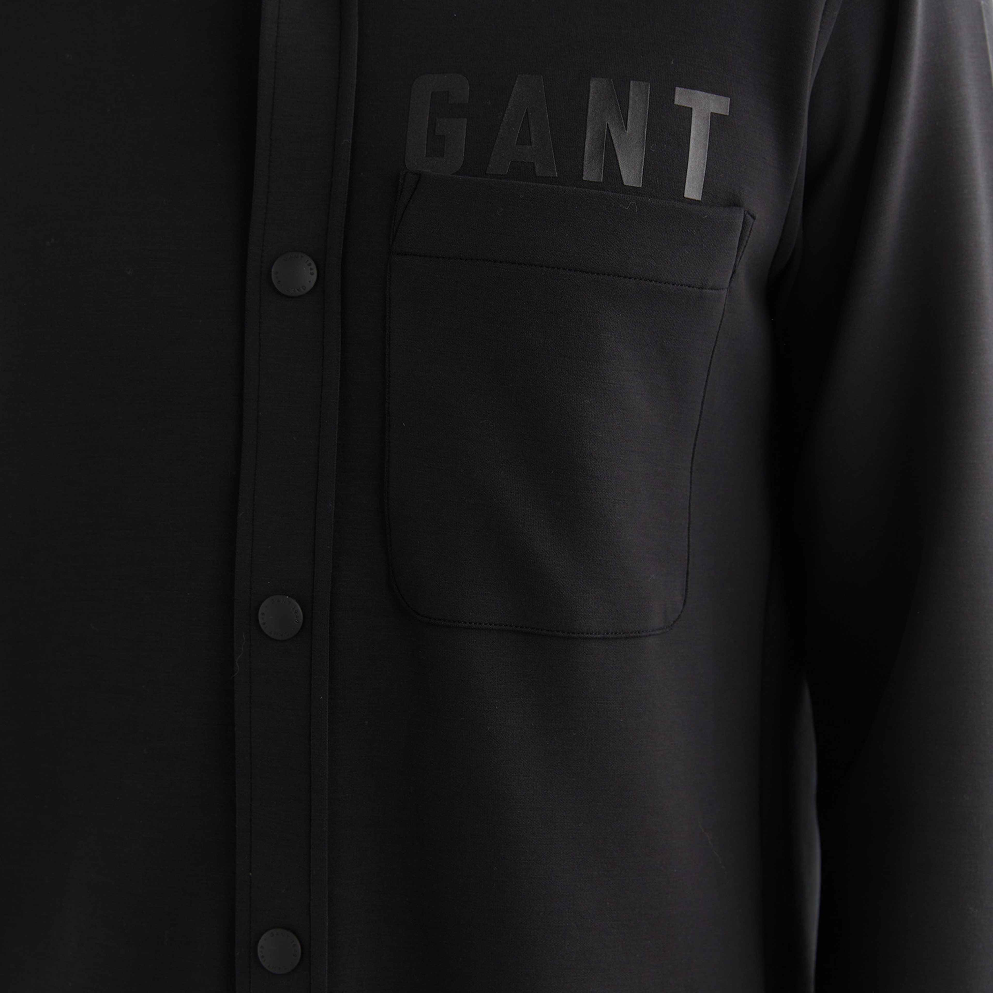 GANT Erkek Siyah Regular Fit Gömlek Yaka Logolu Gömlek