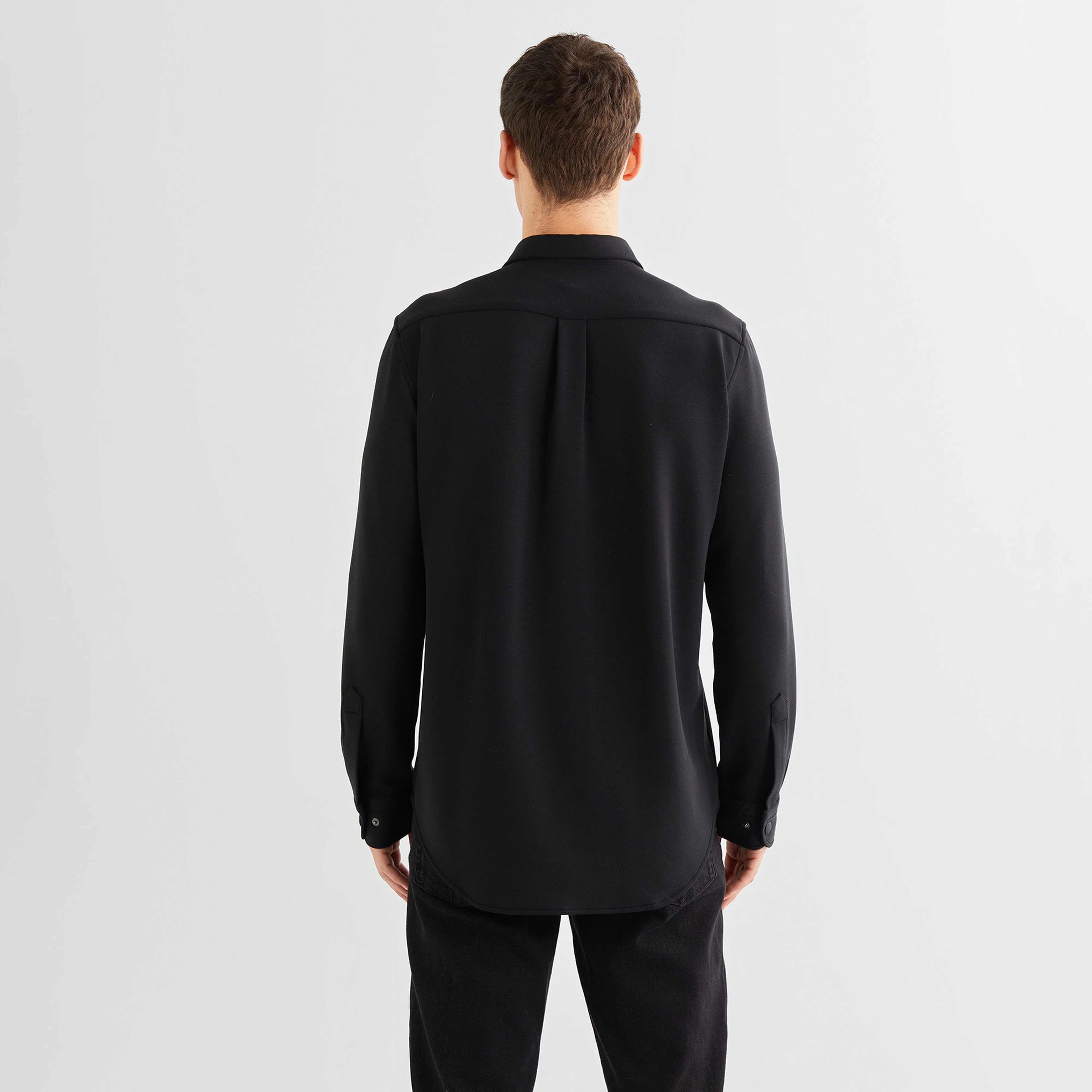 GANT Erkek Siyah Regular Fit Gömlek Yaka Logolu Gömlek