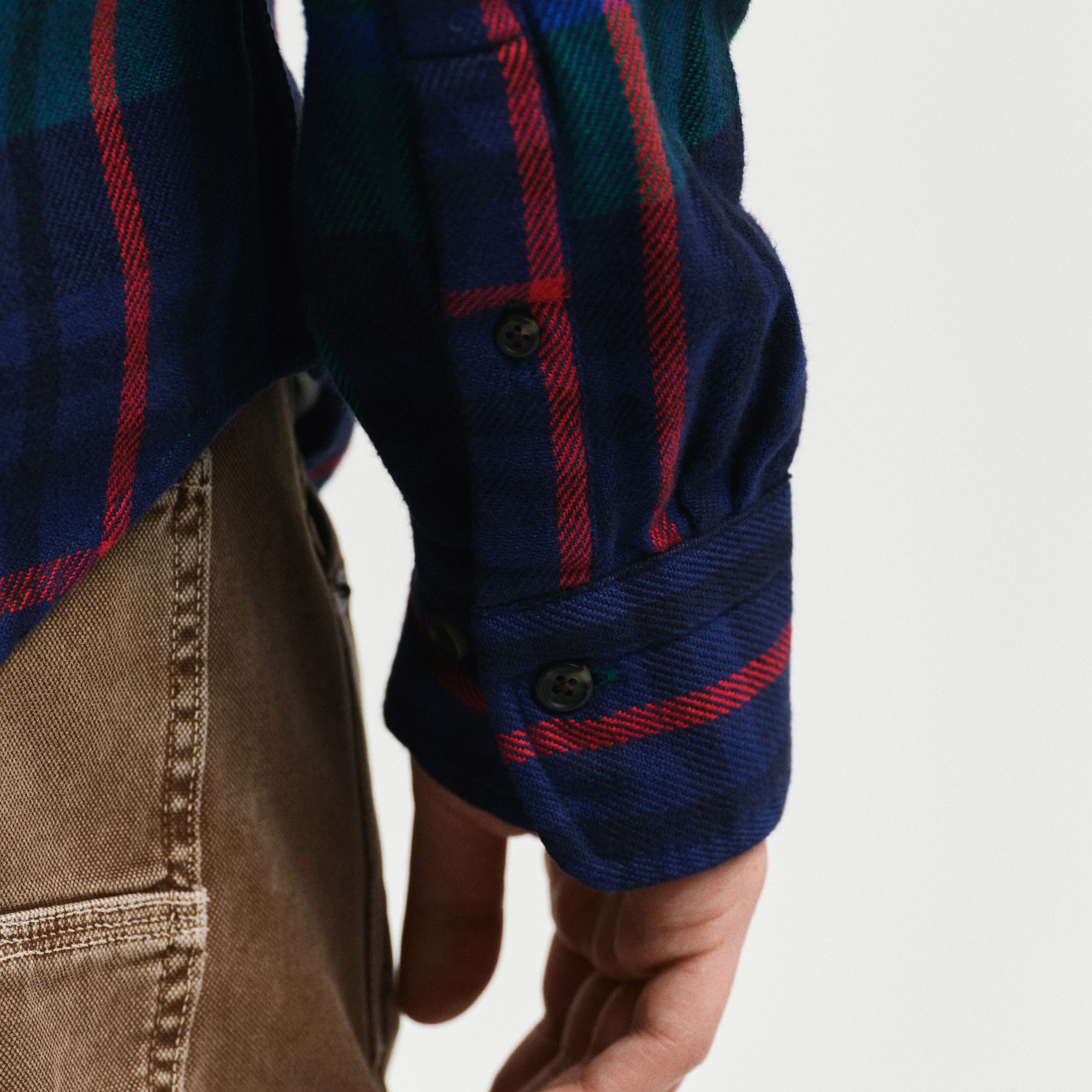 GANT Erkek Yeşil Regular Fit Kareli Gömlek