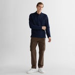 GANT Erkek Lacivert Regular Fit Polo Yaka Logolu Polo