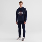 GANT Erkek Lacivert Relaxed Fit Kapüşonlu Logolu Sweatshirt