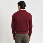 GANT Erkek Bordo Regular Fit Yarım Fermuarlı Sweatshirt