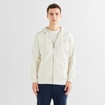 GANT Erkek Krem Regular Fit Kapüşonlu Logolu Sweatshirt