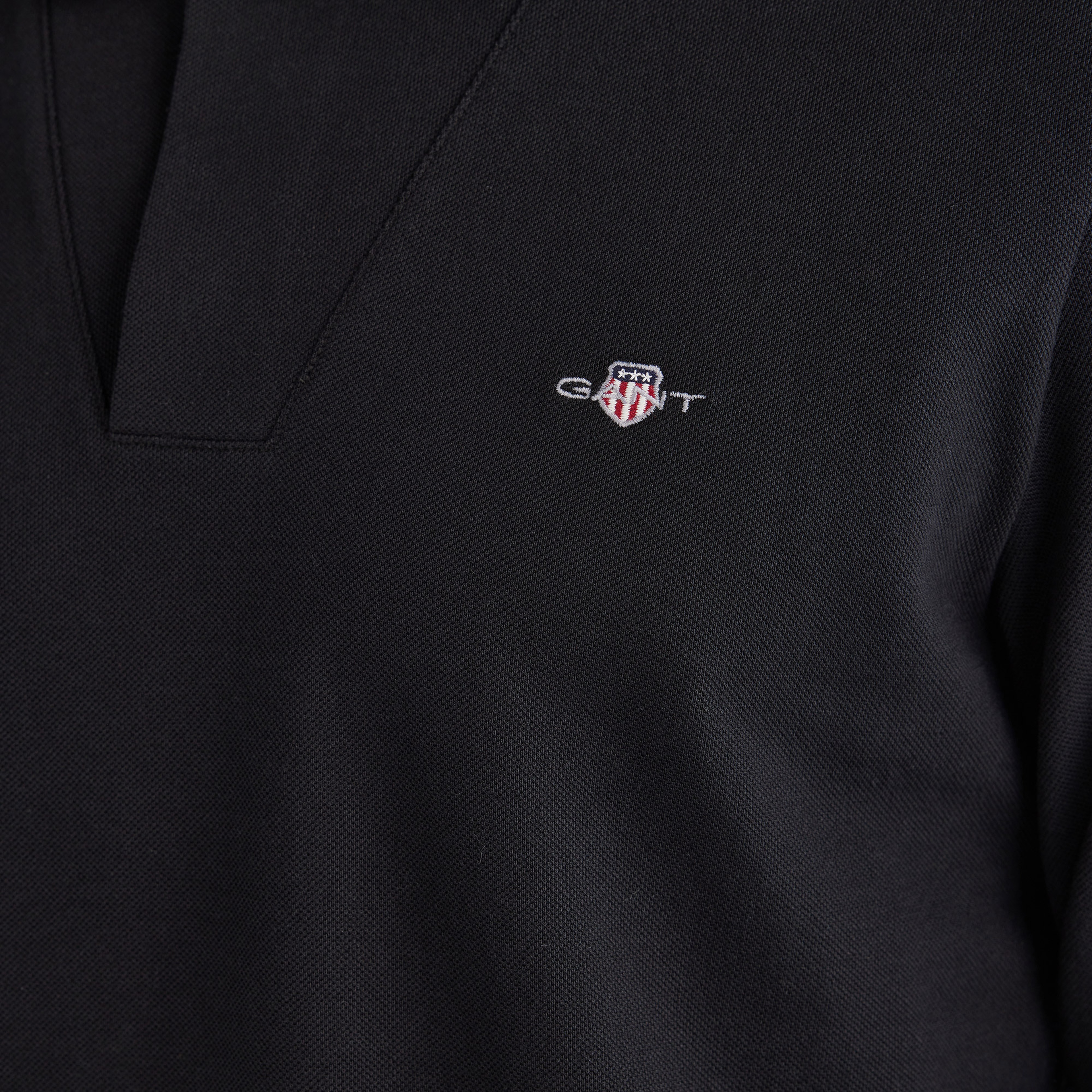 GANT Erkek Siyah Slim Fit Polo