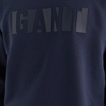 GANT Erkek Lacivert Relaxed Fit Bisiklet Yaka Logolu Sweatshirt