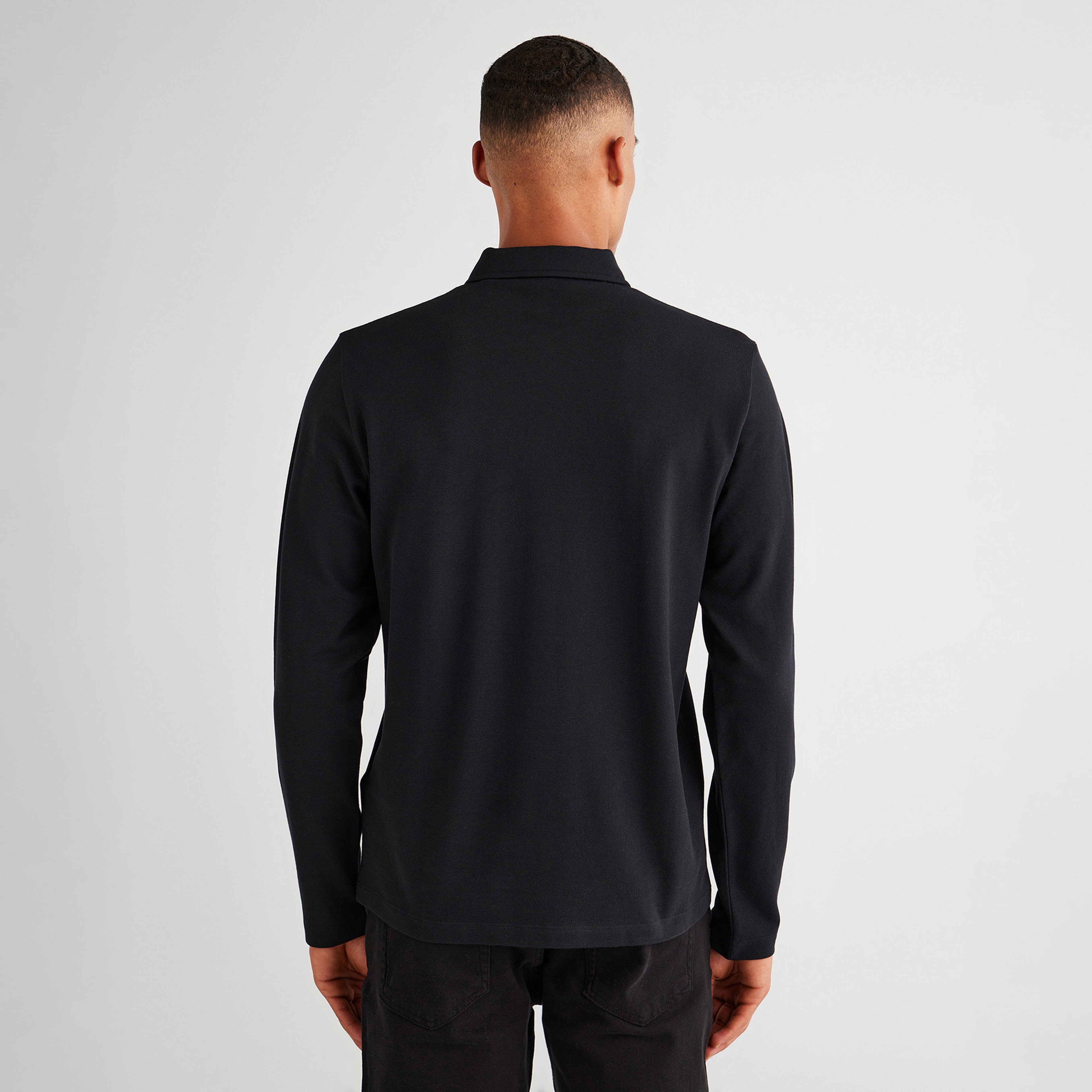 GANT Erkek Siyah Slim Fit Polo