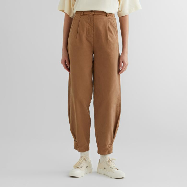 GANT Kadın Bej Tapered Fit Pantolon