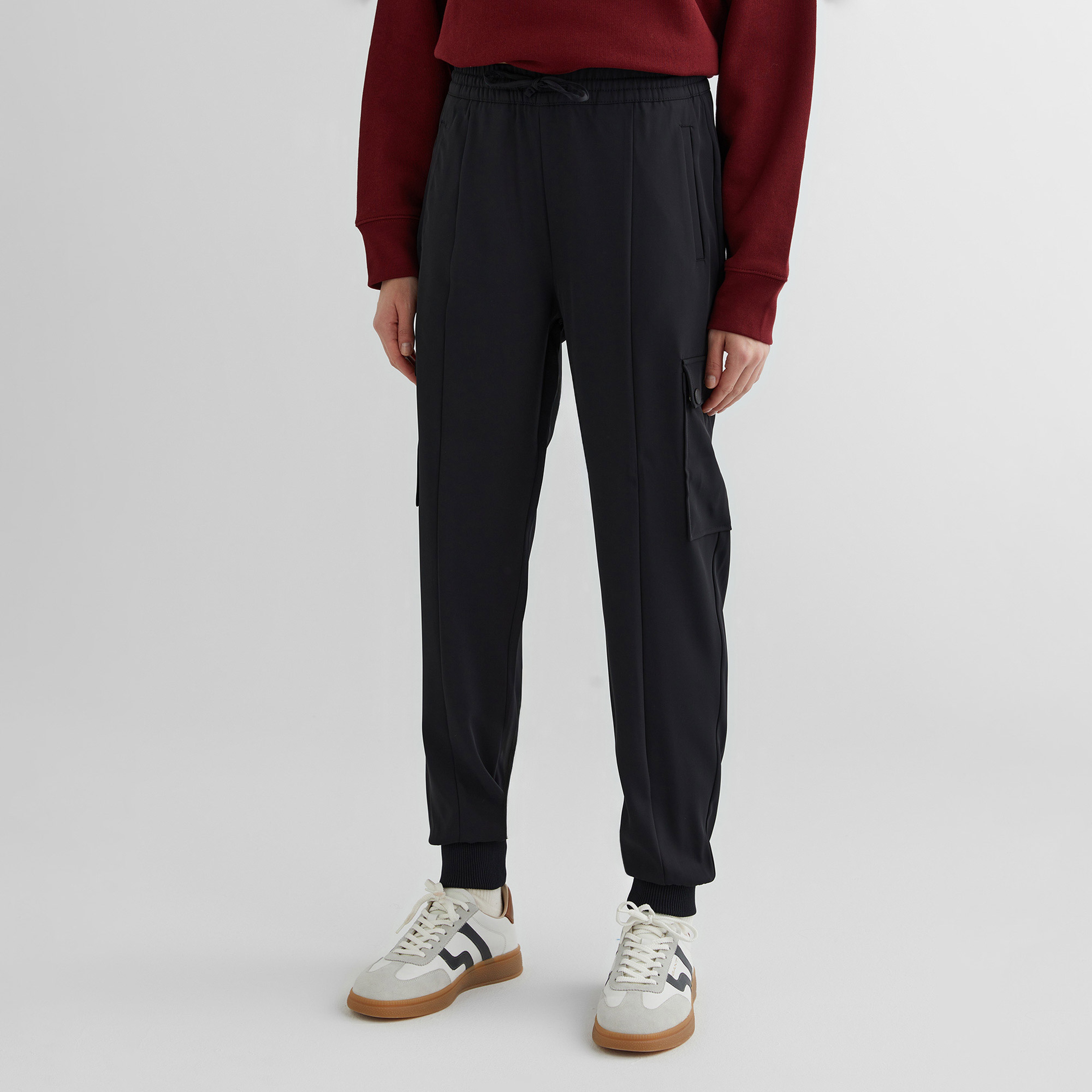 GANT Kadın Siyah Regular Fit Pantolon