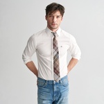 GANT Erkek Beyaz Slim Fit Gömlek