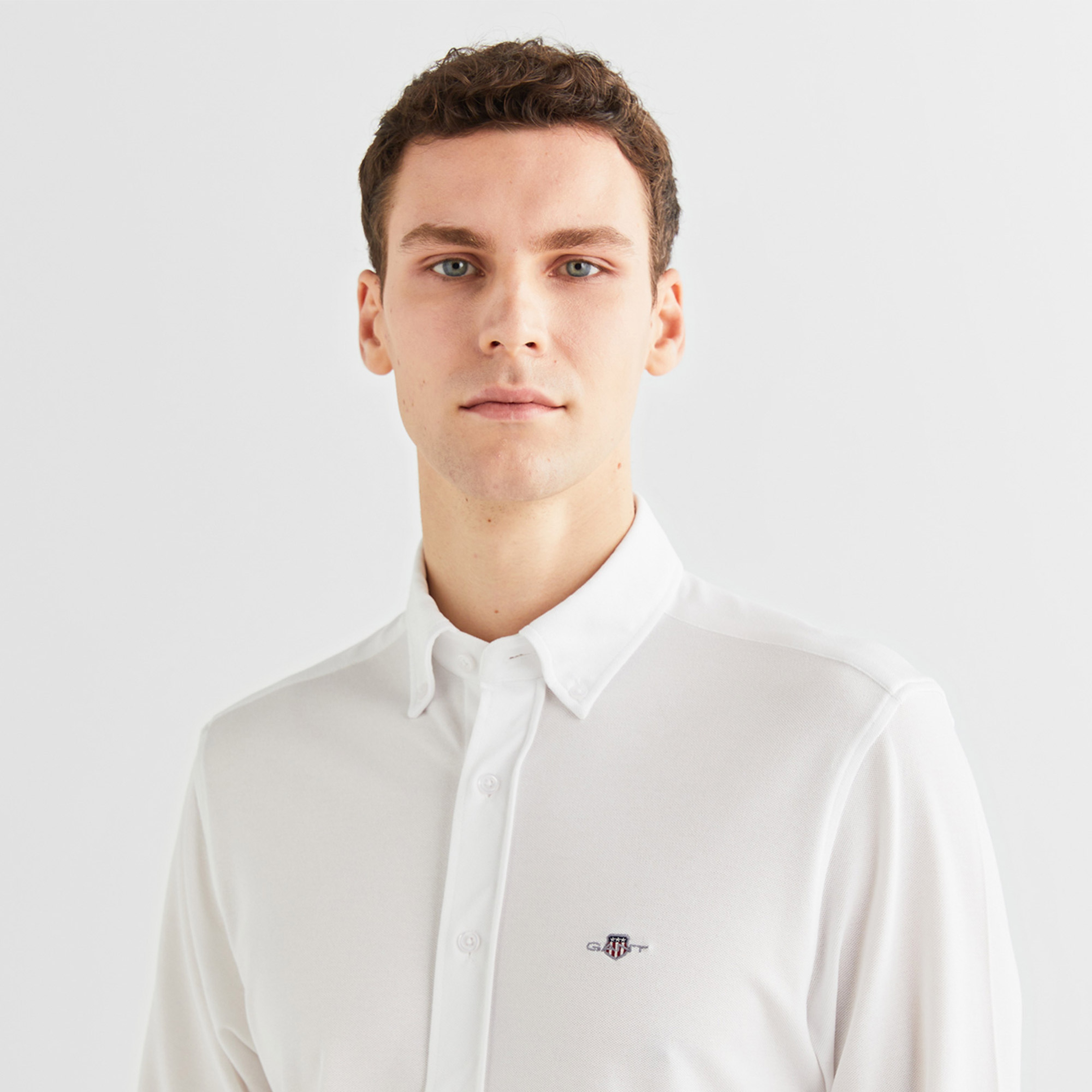 GANT Erkek Beyaz Regular Fit Gömlek