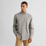 GANT Erkek Gri Regular Fit Düğmeli Yaka Kareli Gömlek