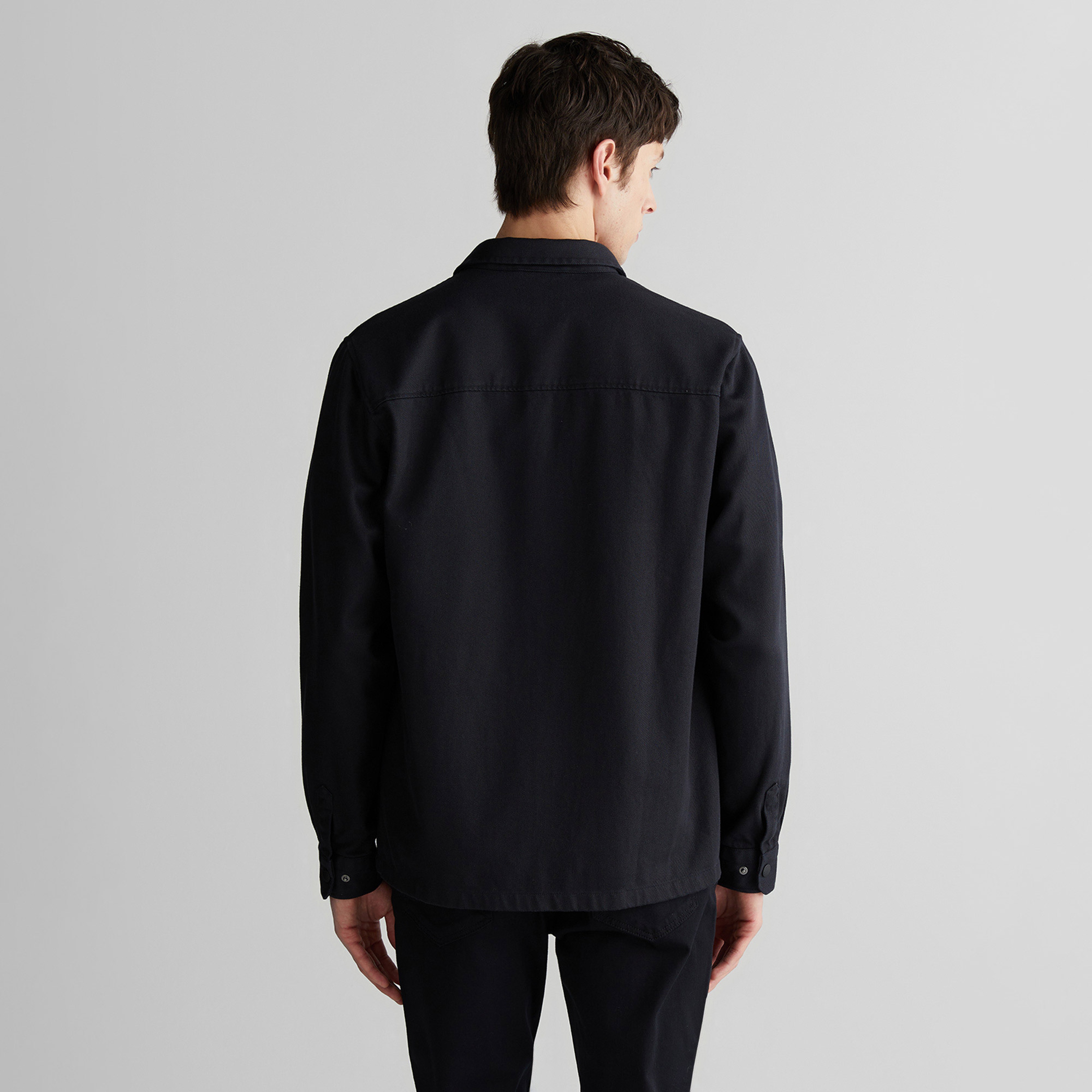 GANT Erkek Siyah Oversize Fit Gömlek