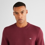 GANT Erkek Bordo Regular Fit Bisiklet Yaka Kazak