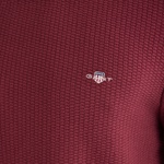 GANT Erkek Bordo Regular Fit Bisiklet Yaka Kazak