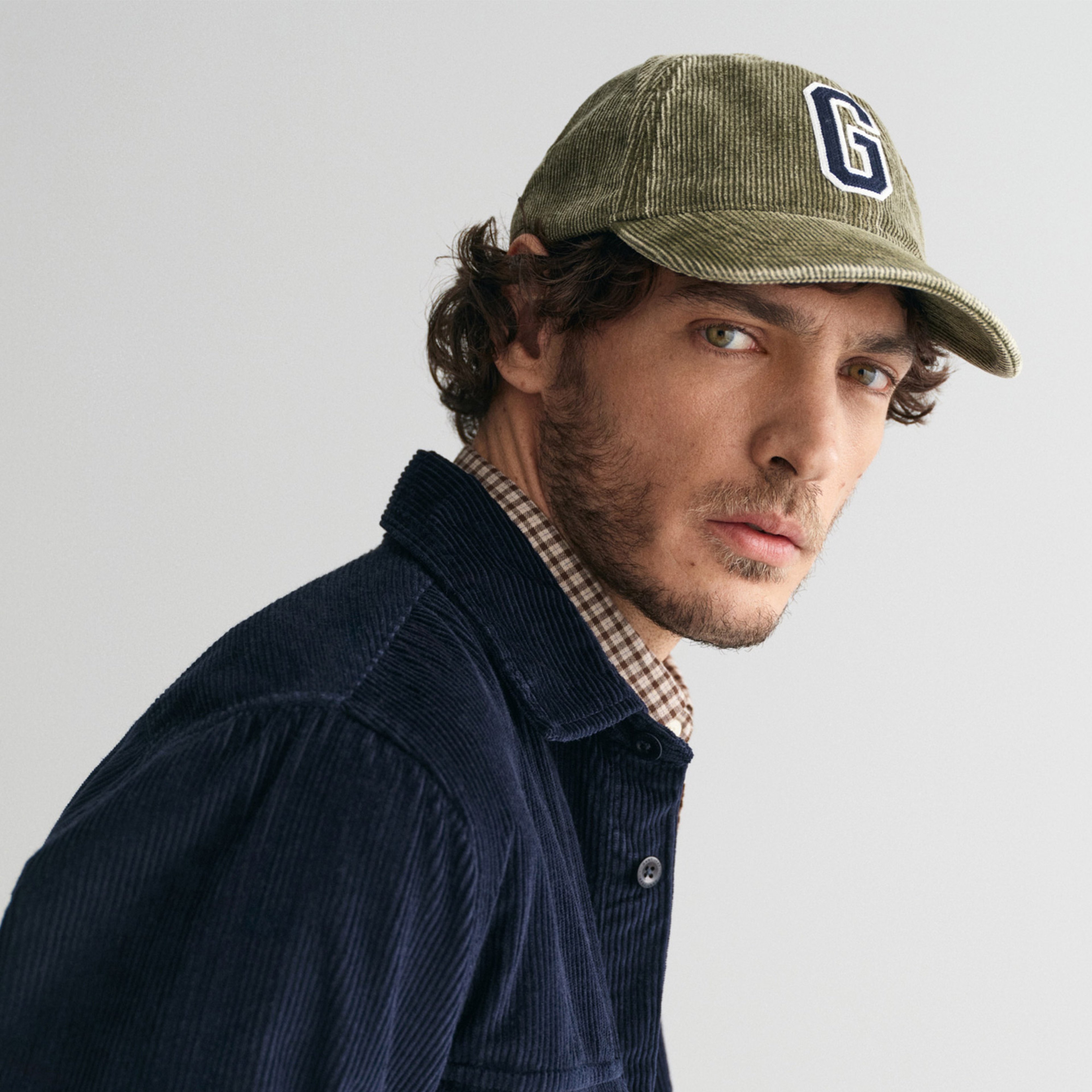 GANT Erkek Lacivert Regular Fit Kadife Gömlek