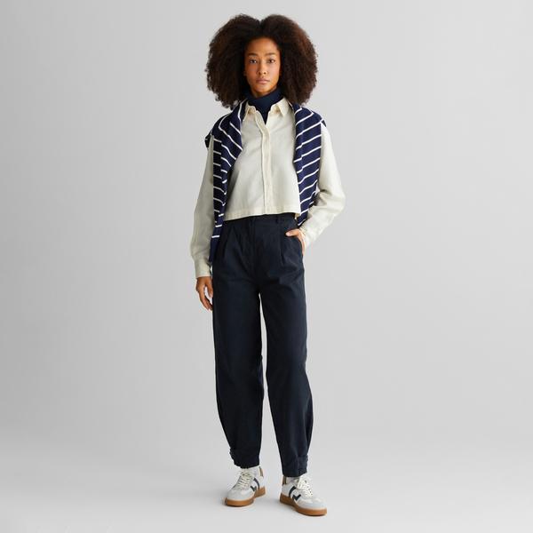 GANT Kadın Siyah Tapered Fit Pantolon