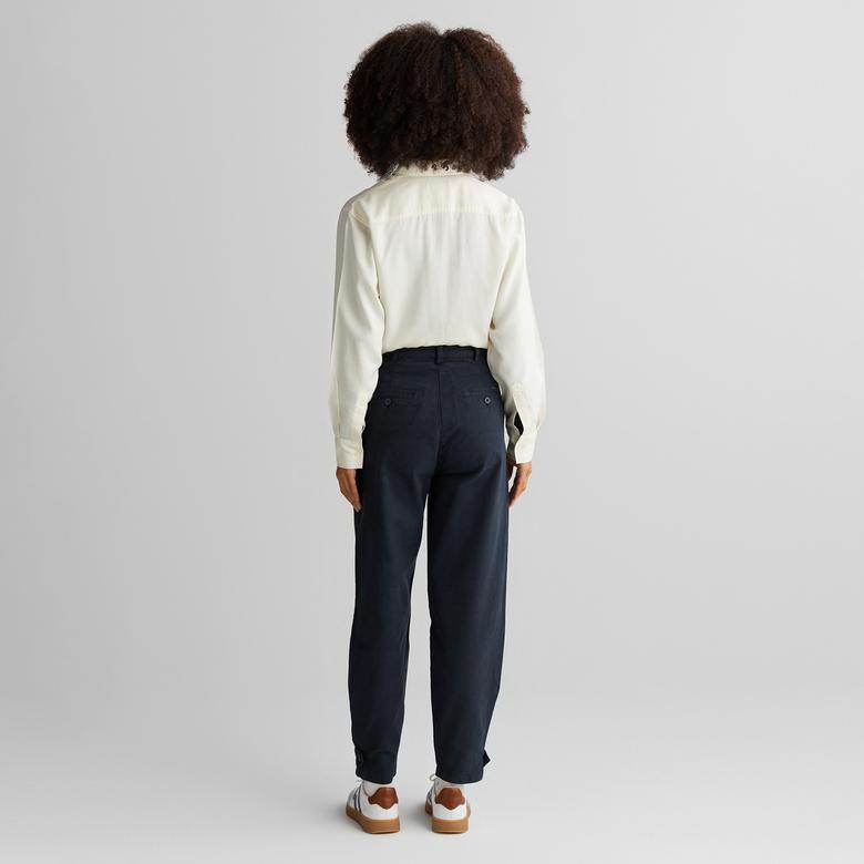 GANT Kadın Siyah Tapered Fit Pantolon