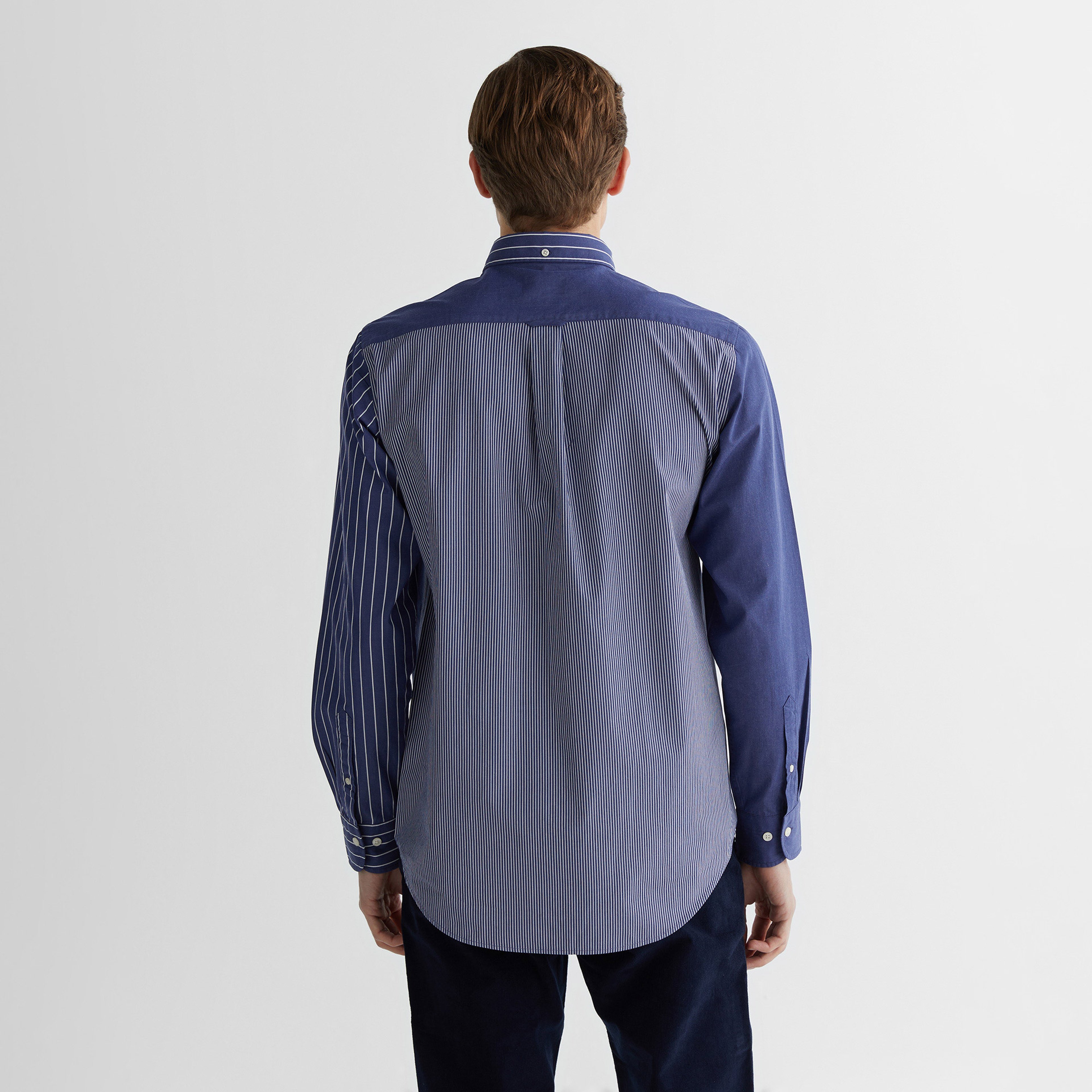 GANT Erkek Lacivert Regular Fit Çizgili Gömlek