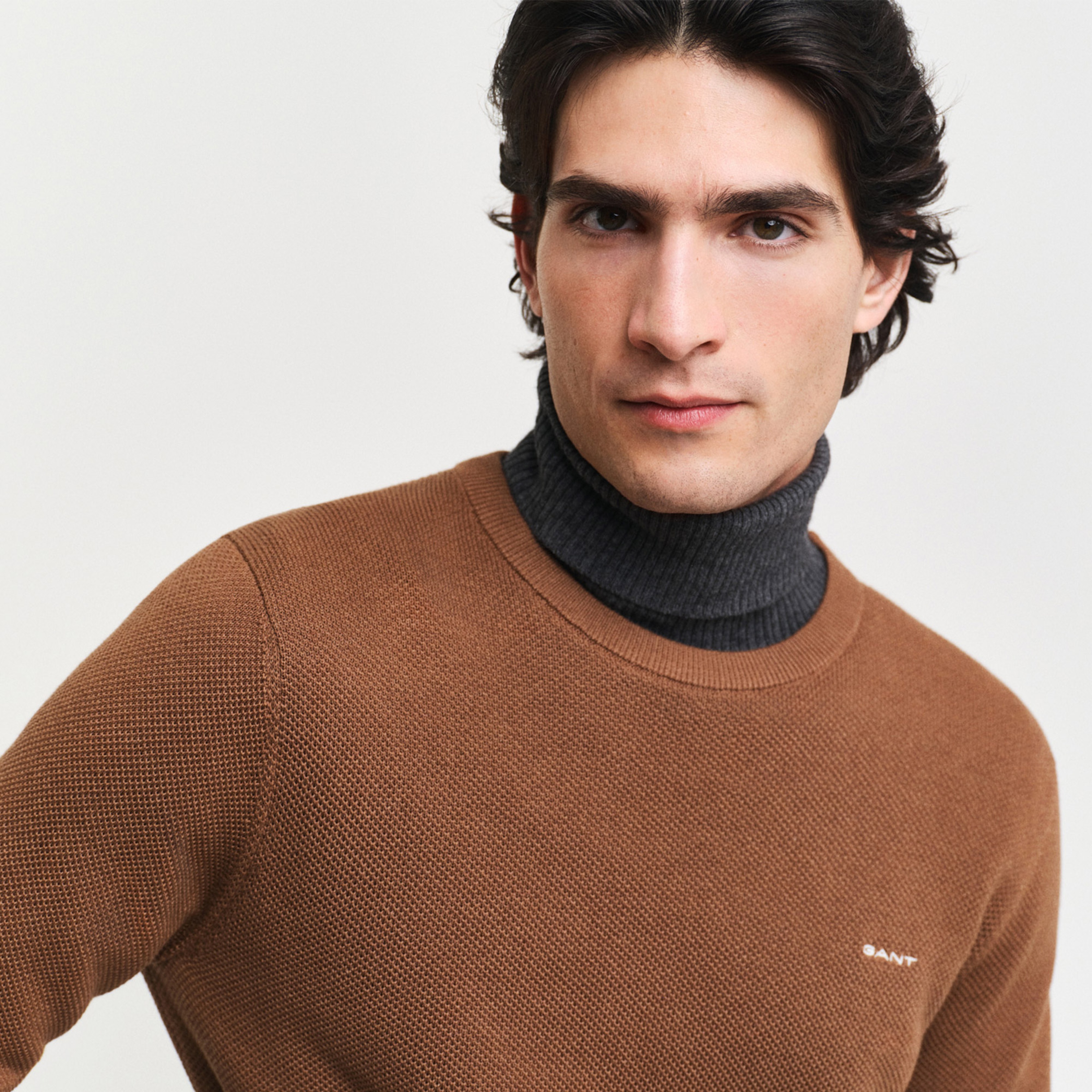 GANT Erkek Regular Fit Bisiklet Yaka Kazak