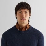 GANT Erkek Lacivert Regular Fit Bisiklet Yaka Kazak